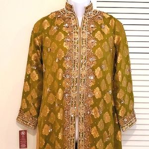 NWT Stunning Heavy Green Pakistani Dress